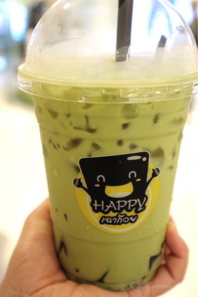 แฮปปี้ชาเขียว (Green tea + Grass Jelly)