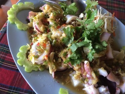 เมนูของร้าน ในอ่าวซีฟู้ด