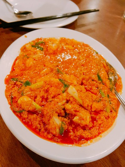 เนื้อปูผัดผงกะหรี่  (L)