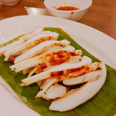 ปลาหมึกย่าง