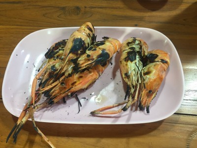 กุ้งใหญ่เผา