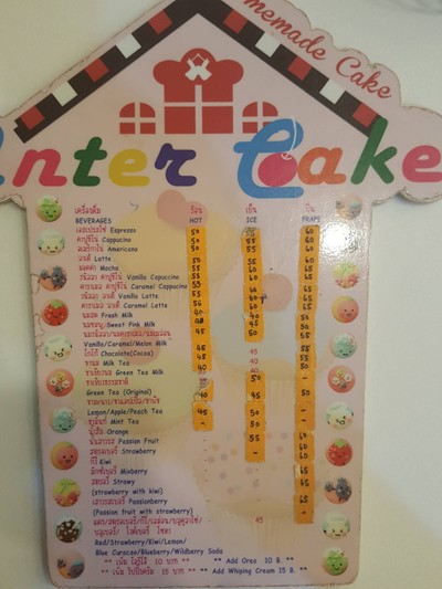 ป้ายราคาหรือสมุดเมนู