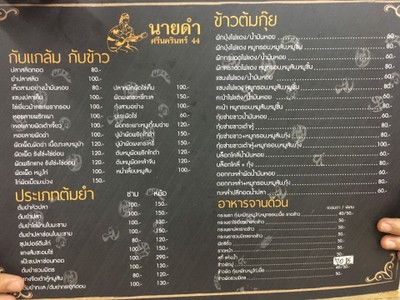 ป้ายราคาหรือสมุดเมนู