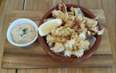 Fried Squid with XO Mayo dip