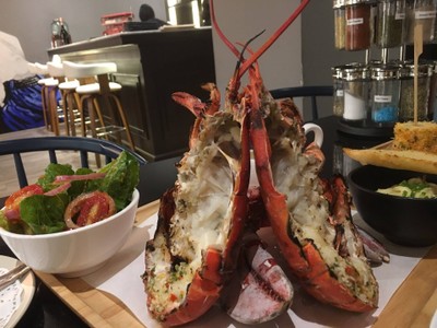 Grilled lobster