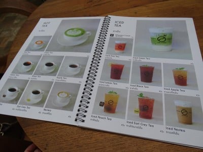 ป้ายราคาหรือสมุดเมนู