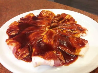 หมูติดในหมักซอสเกาหลี