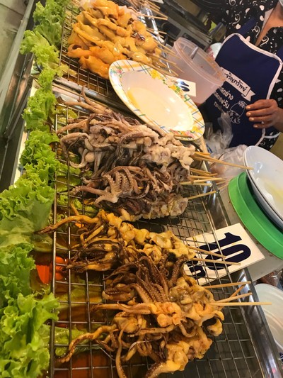 ปลาหมึกย่าง