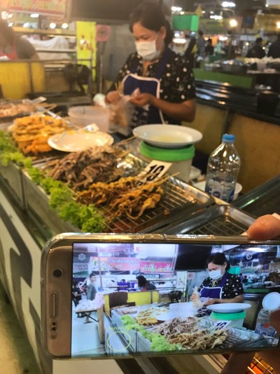 ปลาหมึกย่าง