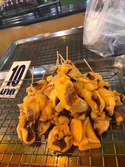 ปลาหมึกย่าง