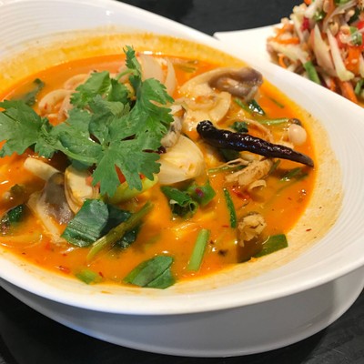 เมนูของร้าน ภูไท สุดยอดส้มตำไก่ย่าง พ.ศ.๒๕๑๔ สยามสแควร์วัน