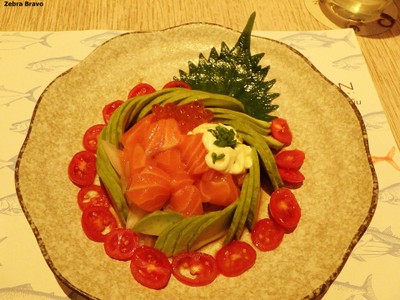 Salmon Avocado with Ponzu Sauce