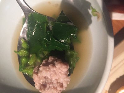 ต้มจืดดอกขจรหมูสับ