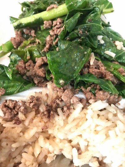 คะน้าเนื้อน้ำมันหอย