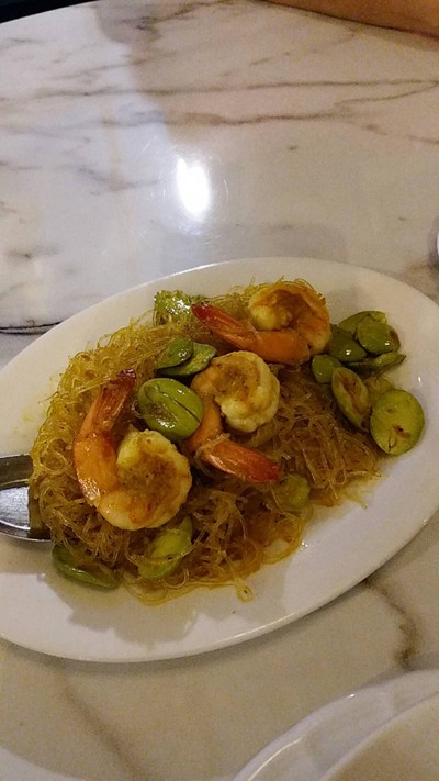 สะตอผัดวุ้นเส้นกุ้ง