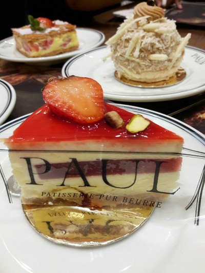 Gateau au Fromage et Fraises