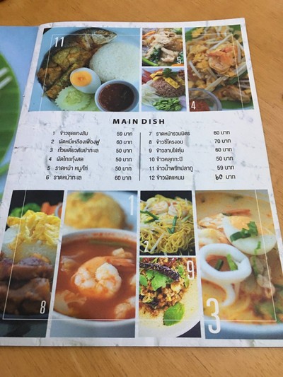 ป้ายราคาหรือสมุดเมนู