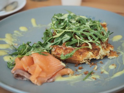 Nara Wasabi Smoked Salmon Waffle