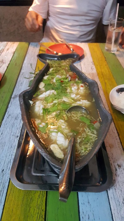 ปลาหมึกนึ่งมะนาว
