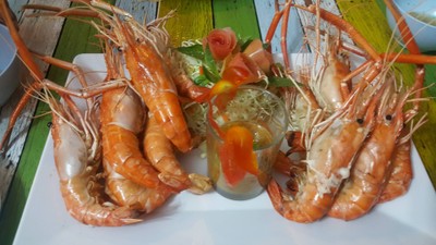 กุ้งเผา