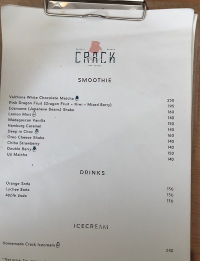 ป้ายราคาหรือสมุดเมนู