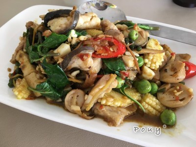ปลาคังผัดฉ่า