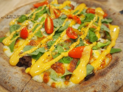 Cheddar Burger Pizza