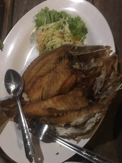 ปลากะพงทอดน้ำปลา