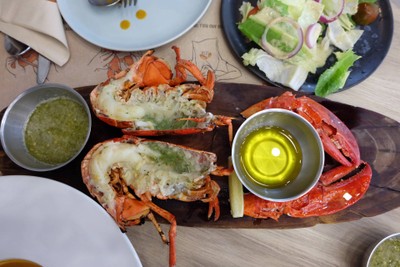 Whole Grilled Lobster