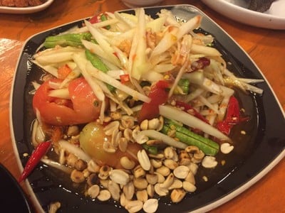 เมนูของร้าน ตำโสเหล่ ถนนมิตรภาพ