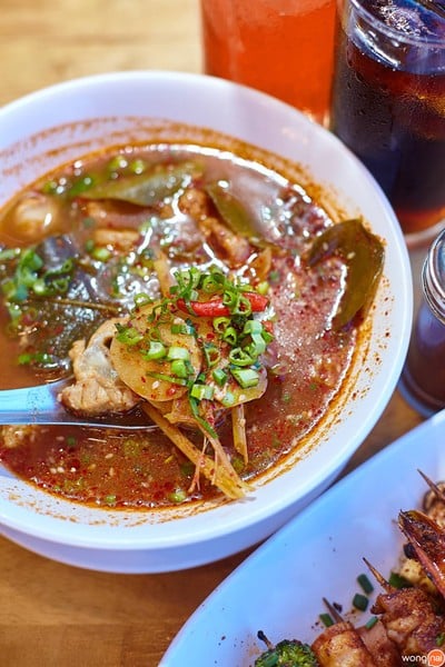 เมนูของร้าน ปิ้งย่างหม่าล่า หัวร้อน ถนนกุดั่น