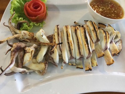 ปลาหมึกย่าง