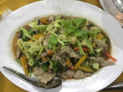 ผัดผักรวมหมู