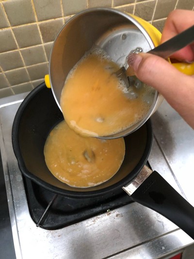 วิธีทำ ไข่เจียวนมสดกุ้ง