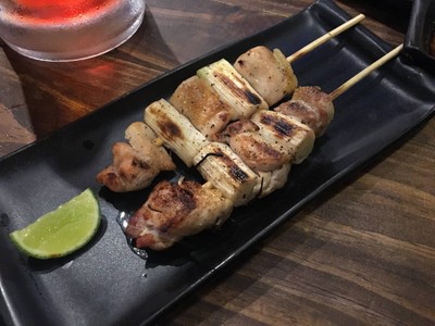 ไก่ย่างเสียบหอม เนงิมะ 1 ไม้