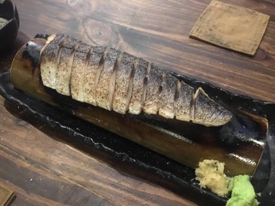 ปลาซาบะดองลนไฟ