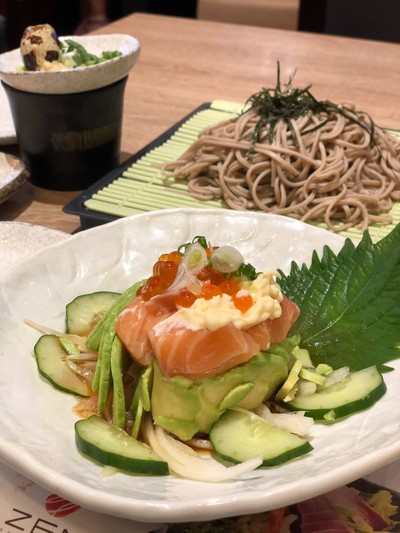 Salmon Avocado with Ponzu Sauce