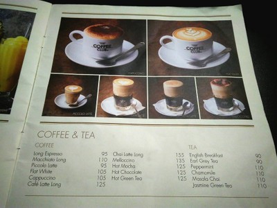 ป้ายราคาหรือสมุดเมนู