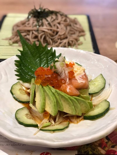 Salmon Avocado with Ponzu Sauce