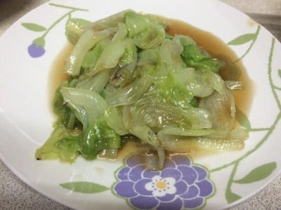 ผักกาดแก้วผัดน้ำมันหอย