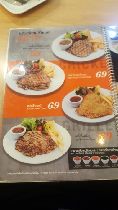 ป้ายราคาหรือสมุดเมนู