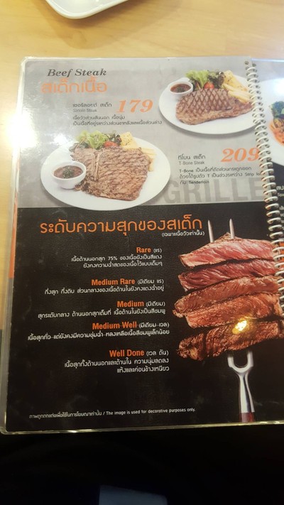 ป้ายราคาหรือสมุดเมนู