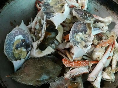 วิธีทำ ปูม้าผัดผงกะหรี่