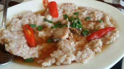 หมูสับนึ่งปลาเค๊ม