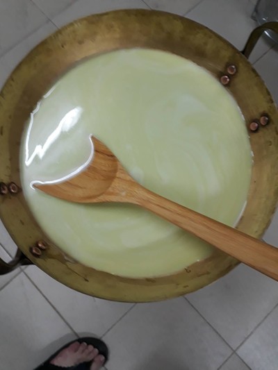 วิธีทำ เปียกปูนใบเตยกะทิสด