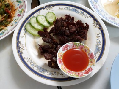 เนื้อชุบน้ำปลาทอด