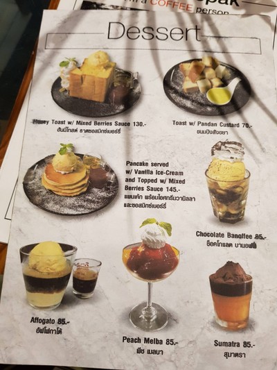 ป้ายราคาหรือสมุดเมนู