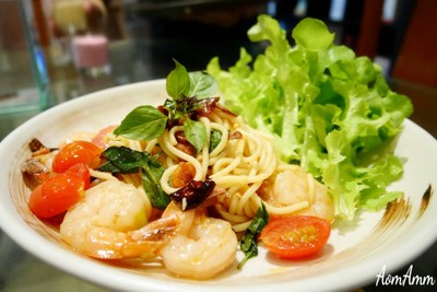 สปาเกตตี้ขี้เมากุ้ง (189฿)