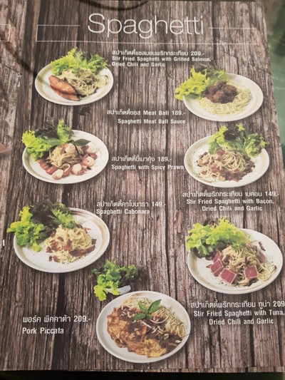 ป้ายราคาหรือสมุดเมนู