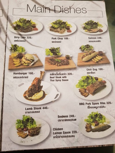 ป้ายราคาหรือสมุดเมนู